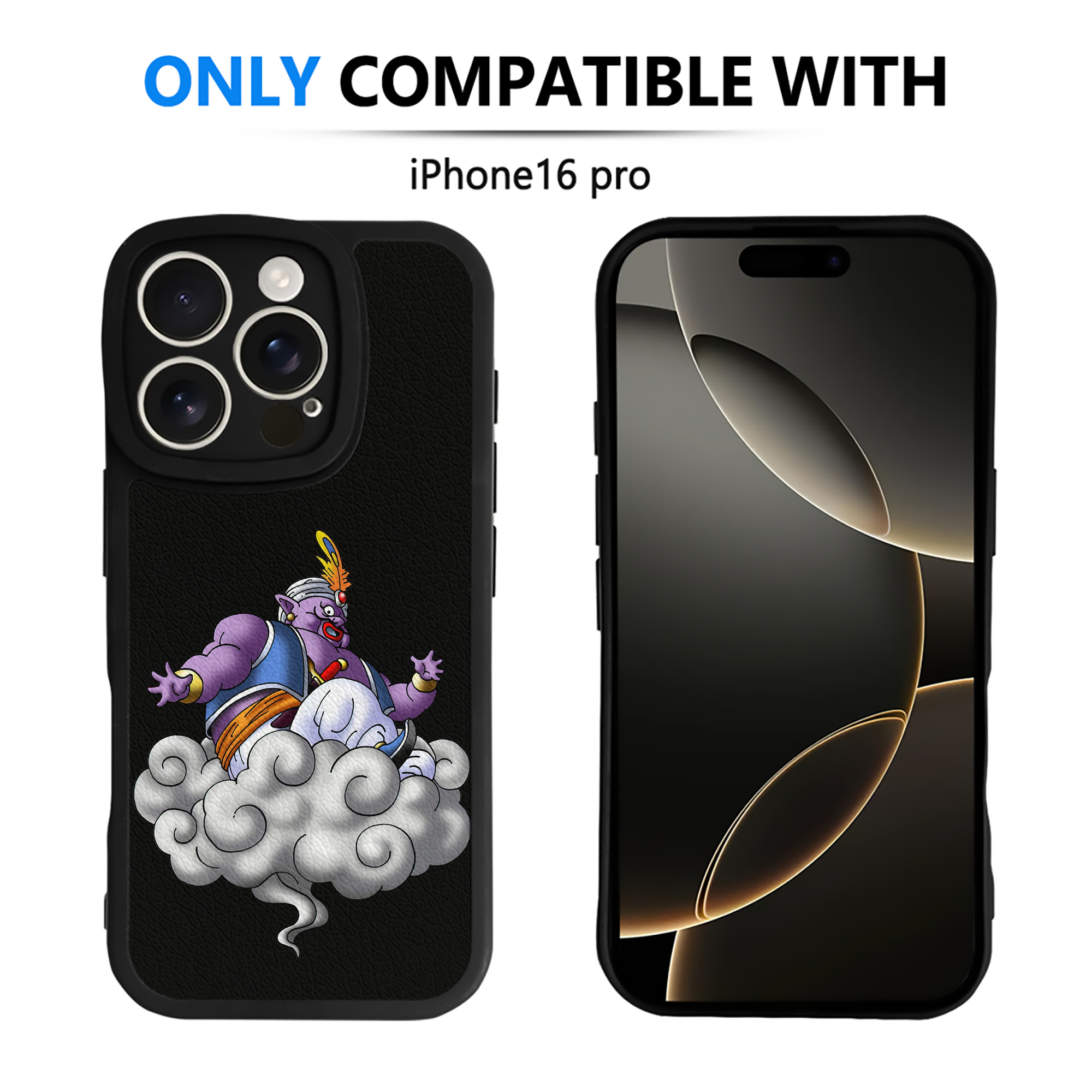 （画像用） ドラゴンクエスト Doragon Kuesuto Dragon Quest 【iPhone 16シリーズ対応】シリコンスマホケース（レザー調） 材質：シリコン